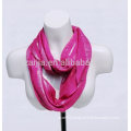 Fashion viscose metallic lurex infinity lady scarf